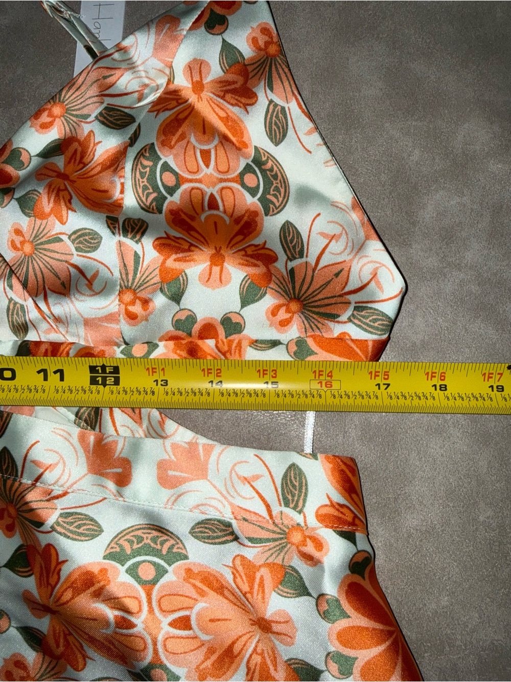 NWT House of Harlow 1960 Cheyna Floral Cutout Maxi Dress Orange L - Picture 7 of 8